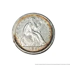 Terrific 1851 O New Orleans Seated Liberty 5C Half Dime Fine Silver Coin