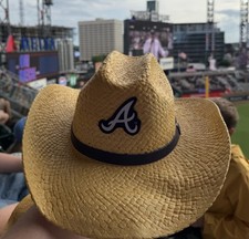 New! Atlanta Braves Straw Cowboy Hat 2026 Sta...