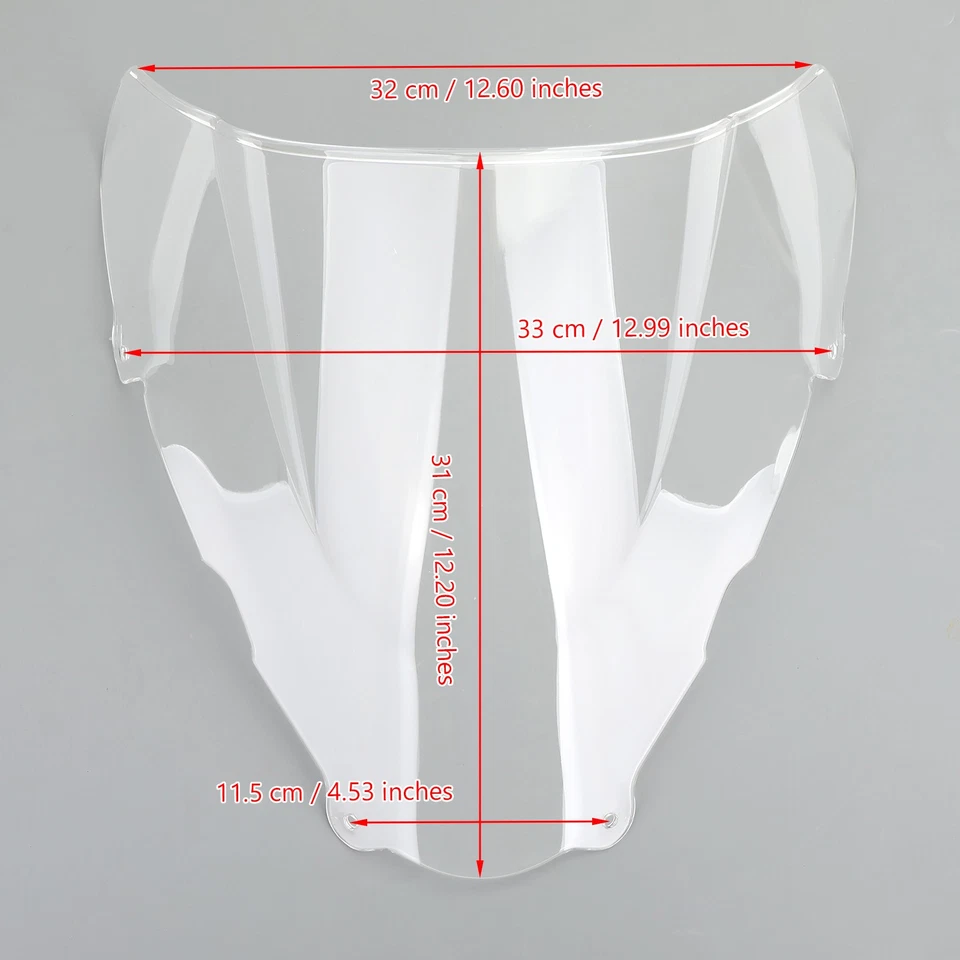 ABS Windshield Windscreen Wind Shield for Suzuki SV400 SV650 1999-2002 Clear A1 - Image 2 of 4