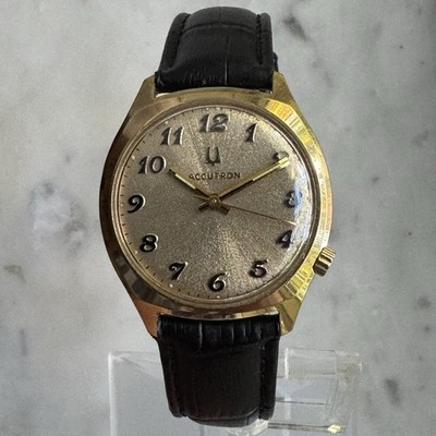 1973 Bulova Accutron 267 10k Gold Plated Tuning Fork Men's Watch w