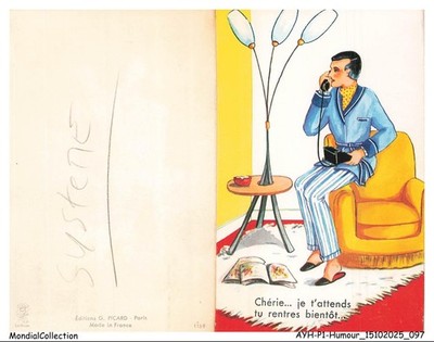 AYHP1-0050-HUMOR - Darling - I'm waiting for you - You're coming home soon