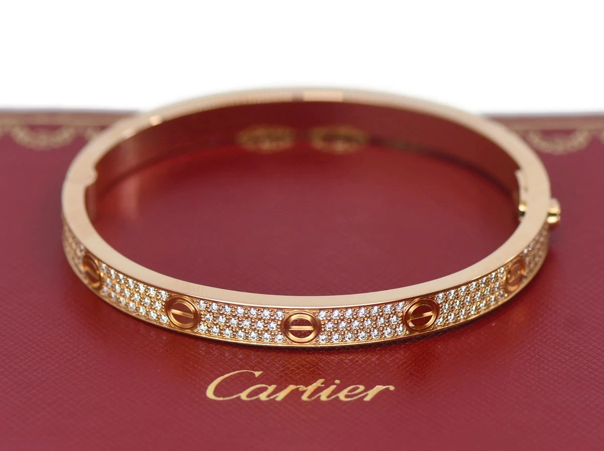 Cartier Diamond Rose Gold Fine Bracelets for sale | eBay