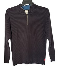 Vintage Levi  s Red Tab 1/4 Zip Long Sleeve Shirt Men  s Large Dark Blue Sz XXL