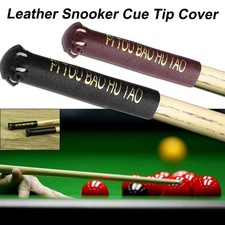 Leather Pool Tip Protector Billiards Guards Accessories Black
