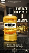 Image of 500ml LISTERINE Original Mouthwash Prevent Gum Problems Plaque