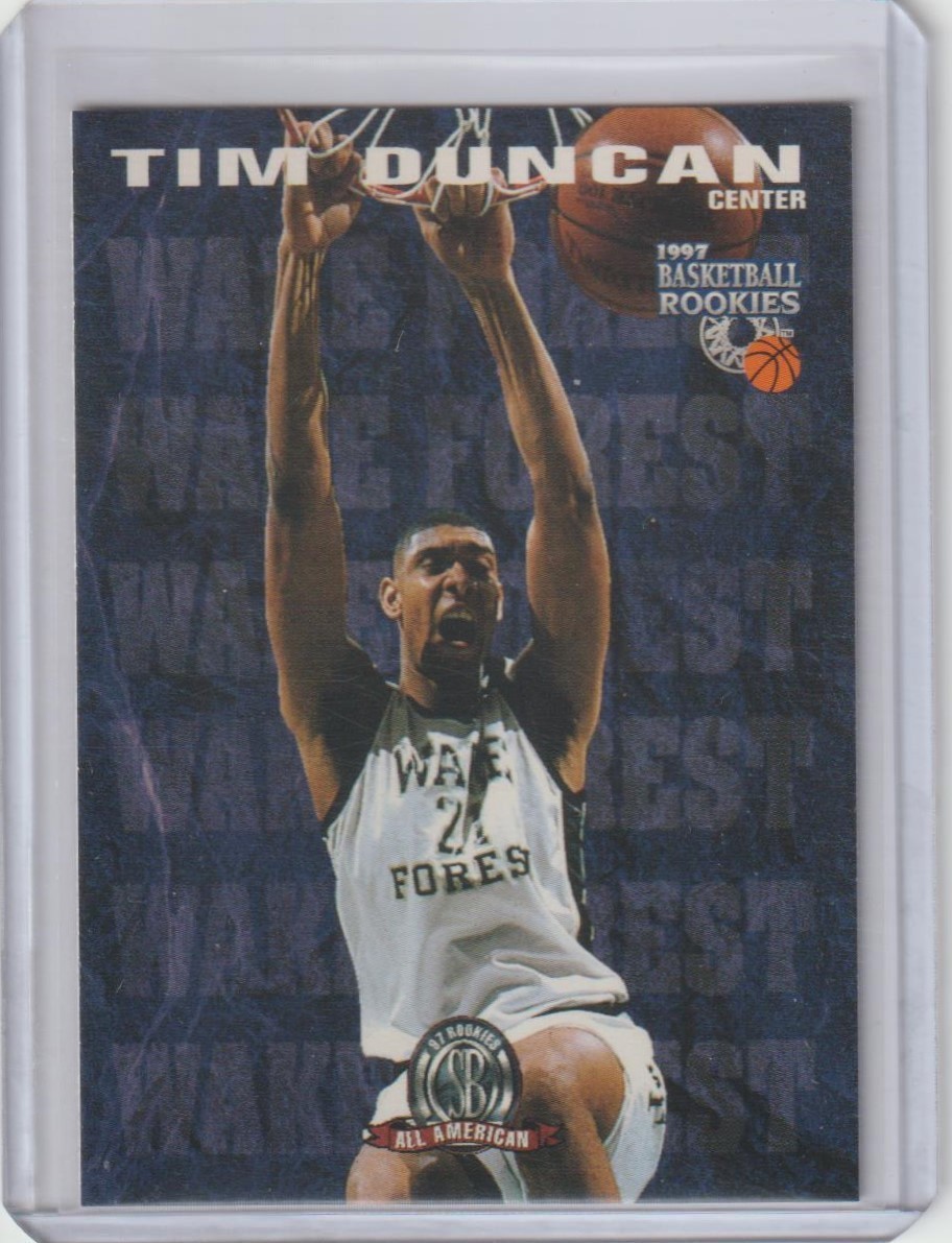 Tim Duncan 1997 Score Board Basketball Rookie RC #62 Spurs HOF