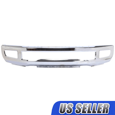 Heavy-Duty Silver Front Bumper Face Face Bar For 2017-2019 Ford F250 F350