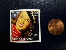 Marilyn Monroe American Actor Somaliland 2002 NON Perforated Stamp (O)
