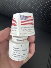 2025 1 ROLLS POSTAGE (100)US FOREVER STAMPS Flags USPS Collectible