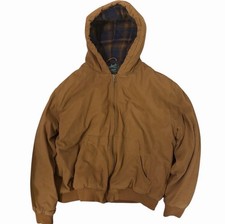 Vintage Woolrich Green Label Collection Jacket brown with plaid inside
