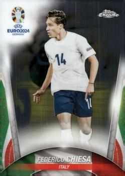 2024 Topps Chrome UEFA Euro Federico Chiesa #122 card