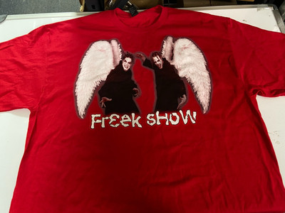 NEW TWIZTID FREEK SHOW TOUR  DOUBLE SIDED LARGE T-SHIRT RED