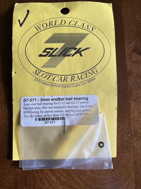Slick 7 - 571 - 5mm Endbell Ball Bearing- 1/24 Slot Car