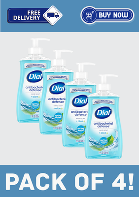 #ad Dial Antibacterial Liquid Hand Soap Spring Water 11 fl oz Bottles – Pack of 4 $13.55