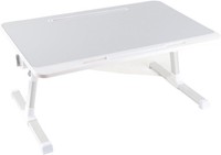 Leapiture Foldable Laptop Bed Table Stand Tray – Portable Adjustable Desk, Grey