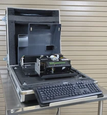 NewBold Addressograph 320 Embossing Machine With Keyboard & Case