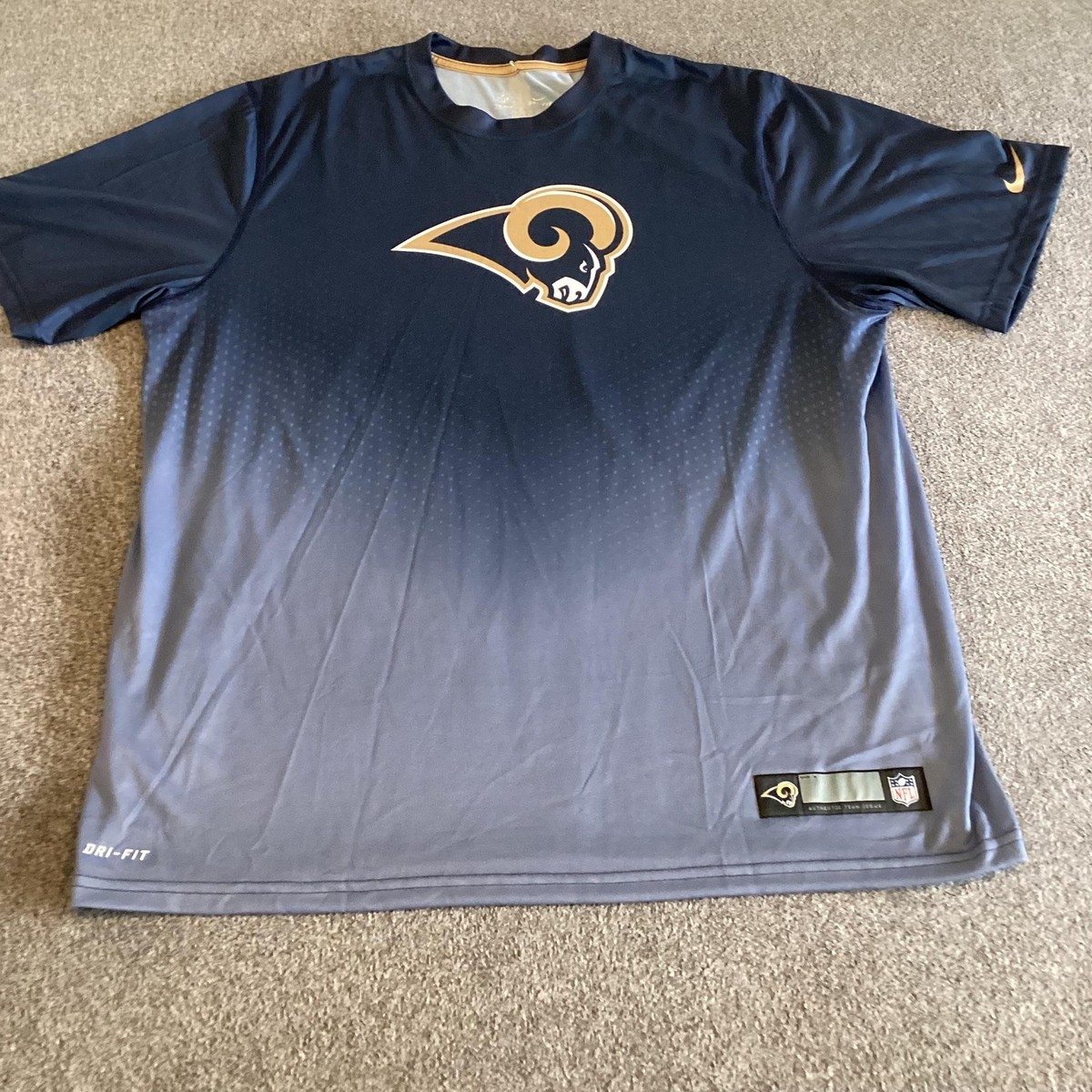 Dri Fit Nike Nfl Team Apparel Louis Rams Shirt Mens XL NFL