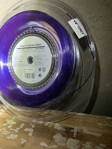 PURPLE Yonex Poly Tour Pro 18 Reel 1.15mm PTP 115 Tennis String Full 200m 656ft - Picture 6 of 12