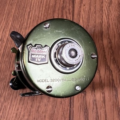 Vintage Heddon Mark IV 3200 Casting Reel Green | eBay