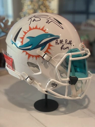 Ricky Williams Signed Miami Dolphins Authentic Full-Size Helmet!!! + Free -