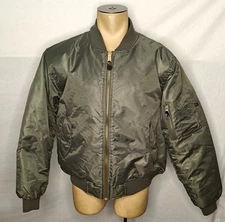 Mint Rothco Flyer’s Intermediate MA-1 USAF US Army green bomber flight jacket XL