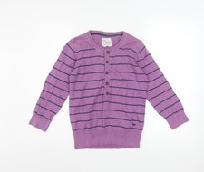 Country Rose Damen Pullover lila gestreift He...