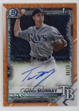 2021 Bowman Chrome Prospect Orange Shimmer Refractor 8/25 Tanner Murray Auto w5p
