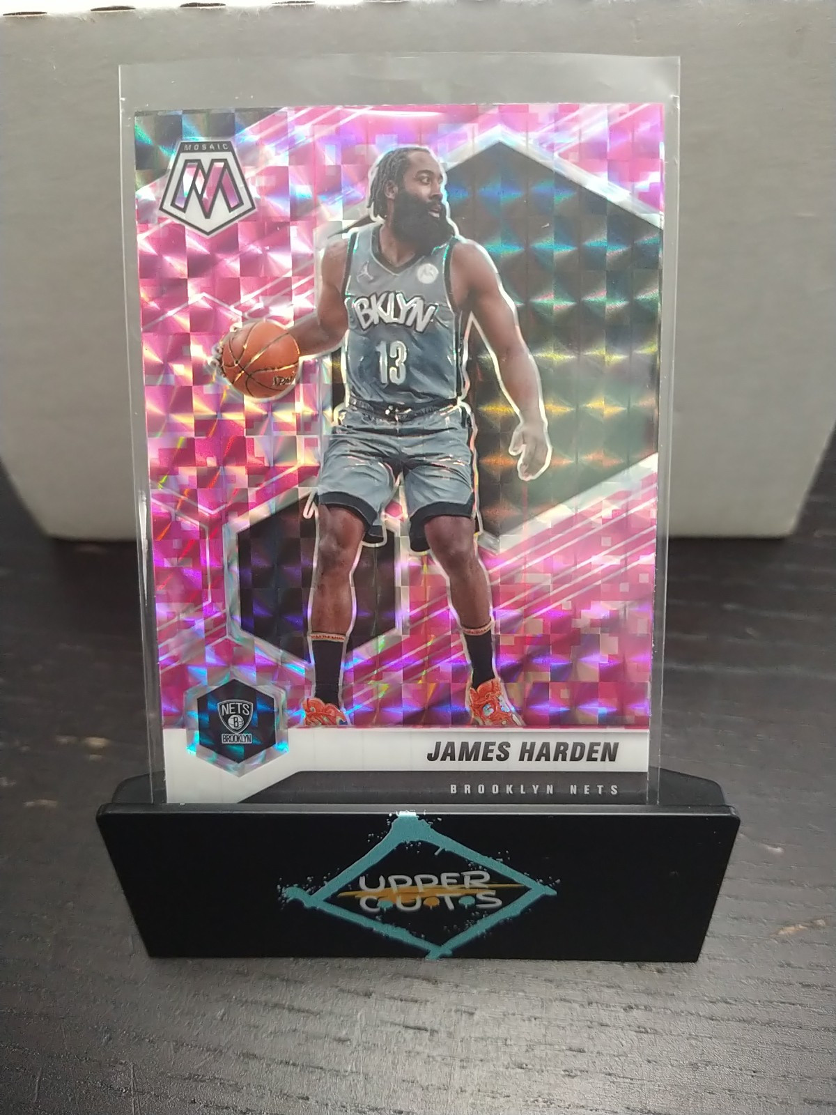 2020 Panini Mosaic #173 James Harden  Pink Camo Brooklyn Nets