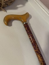 REGAL PAISLEY LADIES WALKING STICK - LADIES DERBY HANDLE WALKING CANE