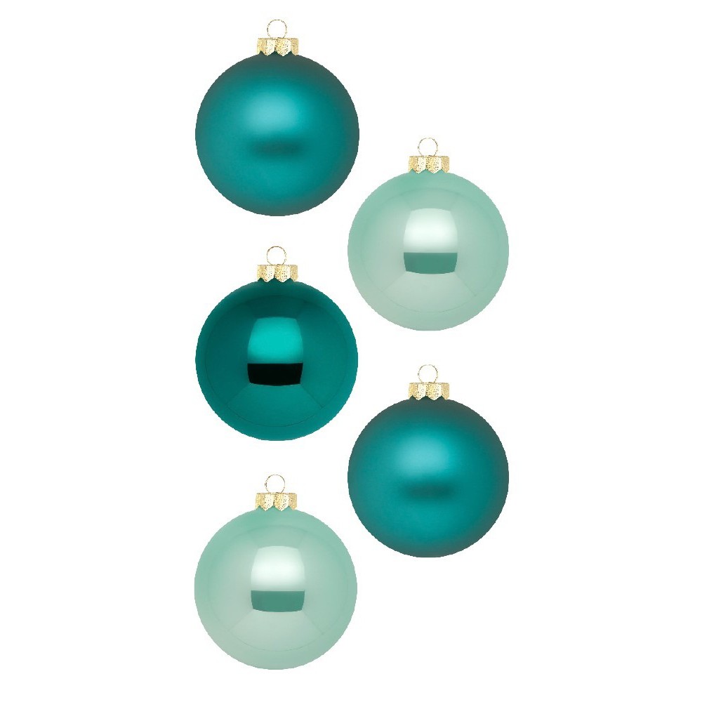 INGE-GLAS Weihnachtsanhänger Dirndl Grün - Handbemalter Glas-Christbaumschmuck Aus Deutschland