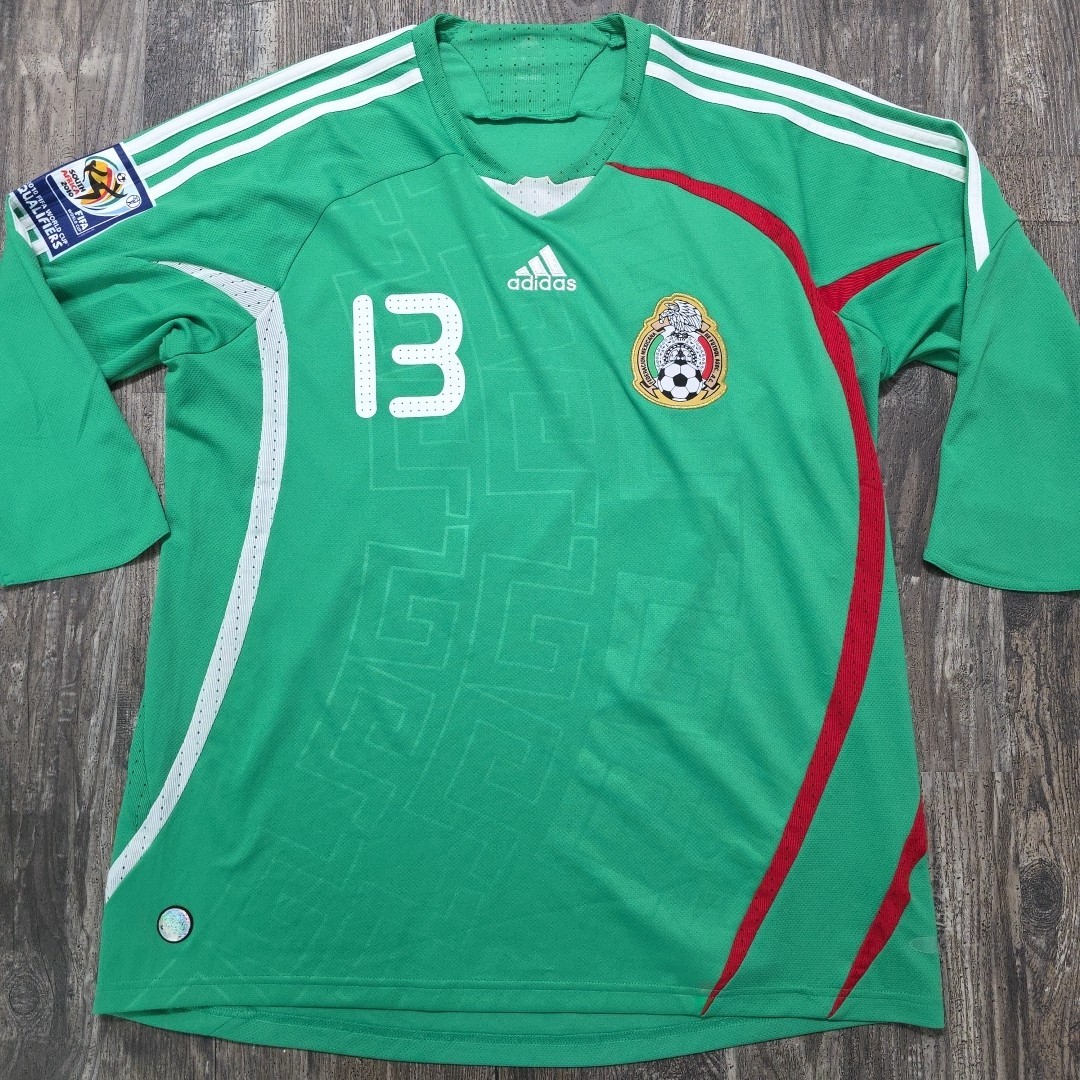 2008 Adidas Mexico Home Soccer Jersey Guillermo Ochoa Men L