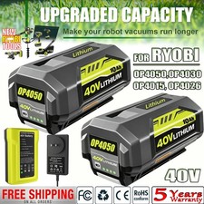 For Ryobi 40V Battery OP4050 OP4060 RY40250 10ah LITHIUM Battery/Charger