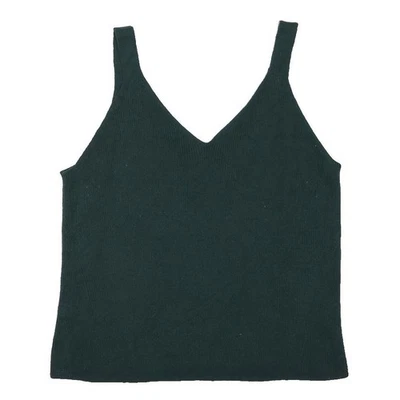 OLD NAVY Femme Débardeur Noir Coton Mélangé Col V Sans Manches XL - Photo 1/4