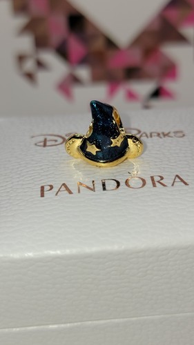 Authentic Pandora Disney 925 Mickey Mouse Sorcerer's Hat Charm w/ Box B95