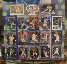 MLB ROOKIE & PROSPECTS 38 Card Lot w/ Parallels & Refractors Pack To Sleeve MINT