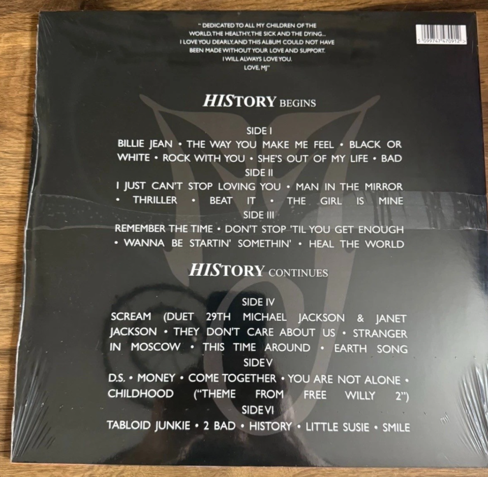 Michael Jackson History: Past, Present and Future Book 1 Orange Vinyl ...