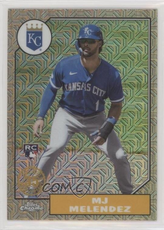 2022 Update 1987 Topps Chrome Silver Pack Series Mojo MJ Melendez Rookie RC 0b4t
