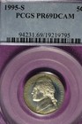 1995 S PCGS PR69DCAM JEFFERSON NICKEL #B51785 — photo 1