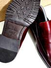 New BACCO BUCCI Men's size 9, 42 BURGUNDY Leather Loafer Shoes — photo 8