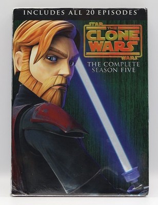 STAR WARS The Clone Wars THE COMPLETE SEASON FIVE 5 5th (DVD, 2013) NEW SEALED