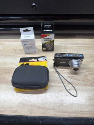 Kodak EasyShare V1253 12MP Point & Shoot Camera Black 3x Zoom Charger New Batt