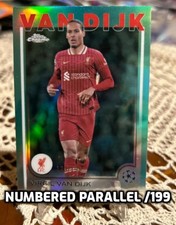 Topps Chrome 24-25 2025 Virgil Van Dijk Parallel /199 Liverpool C2815