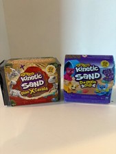 Kinetic Sand Dino X Cavate Kinetic Sand Doggie Dig lot of 2