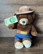 Vintage Smokey The Bear Plush Ranger Promo With Tag Help Prevent Forest Fires