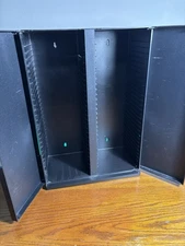 Vintage Laserline CD60D CD Organizer Storage Case 60 Disc Rack Wall Mount Table