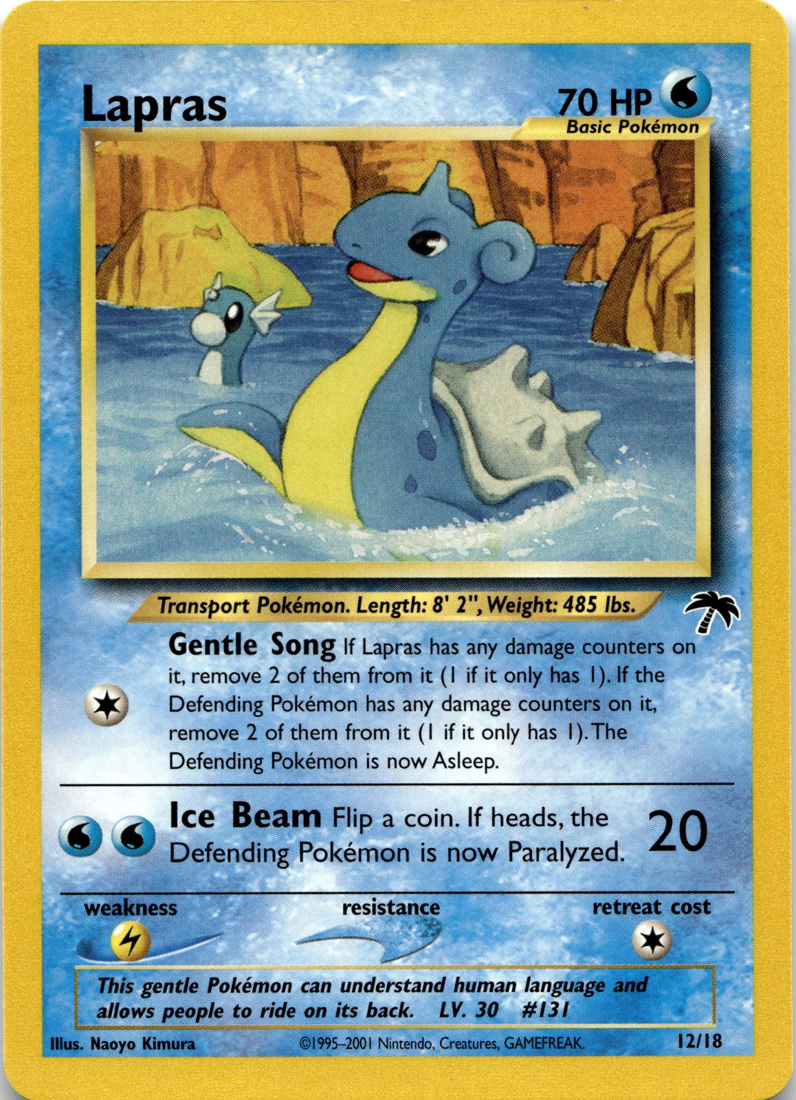 Lapras Promo Southern Islands 12/18 NM