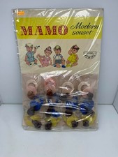 Vintage 12x Mamo Modern Souset Pacifier Baby Femina '60s Greek RARE UNUSED