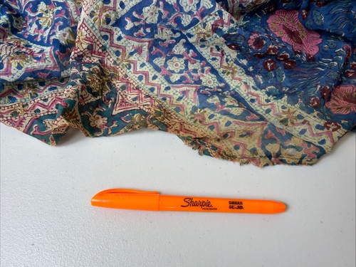 VTG 60-70’s ADINI Indian Sheer Cotton Gauze Lurex Caftan Maxi Dress Hippie Boho, $269.1 - Photo 7