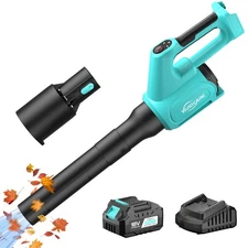 Electric Cordless Leaf Blower with Battery and Charger, 5-Speed + Turbo Mode,...
