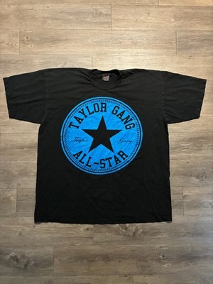 Wiz Khalifa Taylor Gang All Star Shirt Sz 4XL Rap Hip Hop Converse Black Graphic